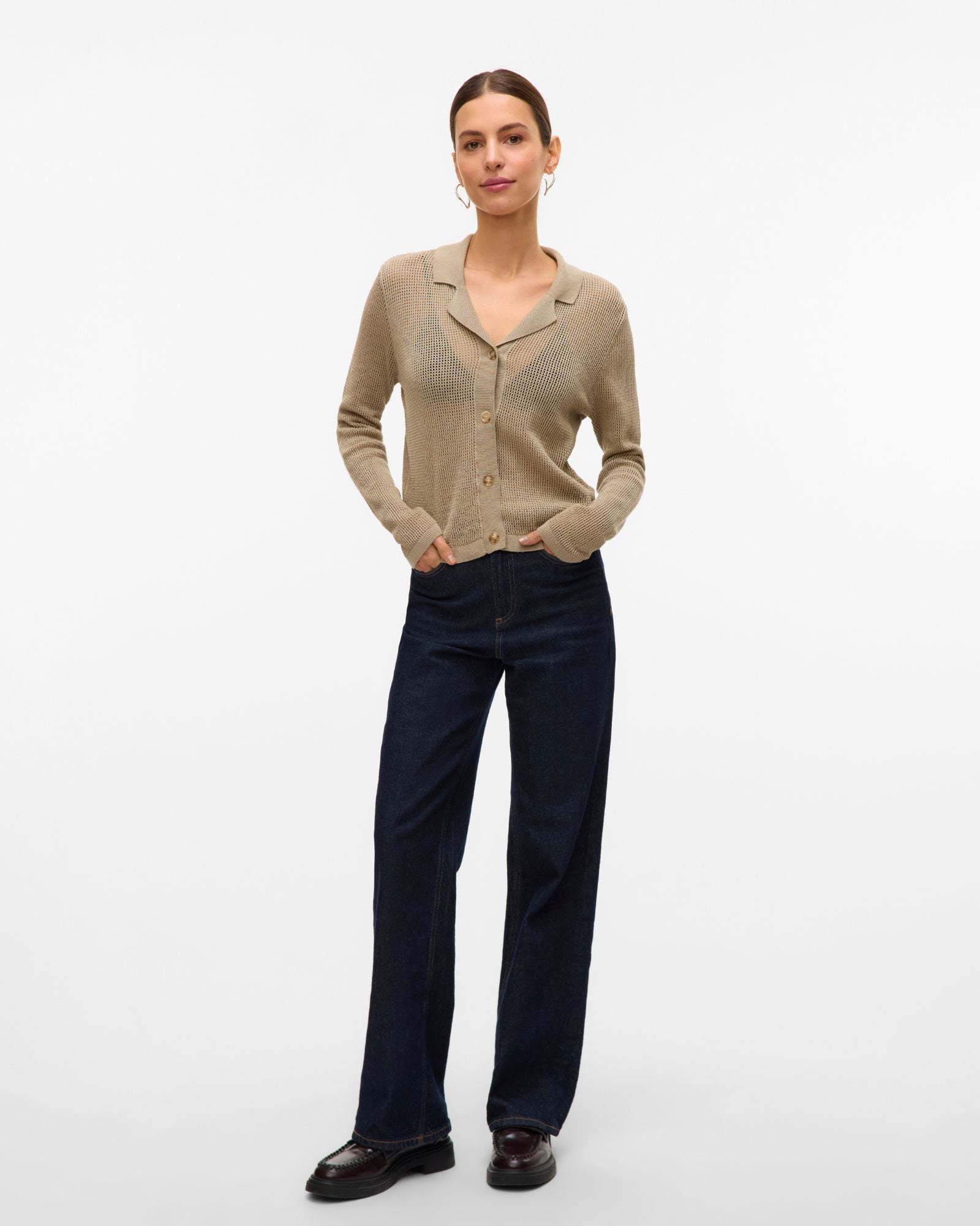 AWSAGA BUTTONED CARDIGAN